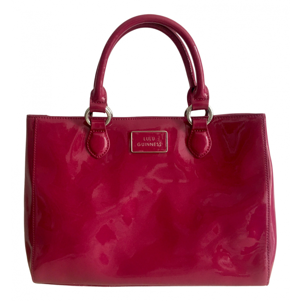 lulu guinness black leather bag